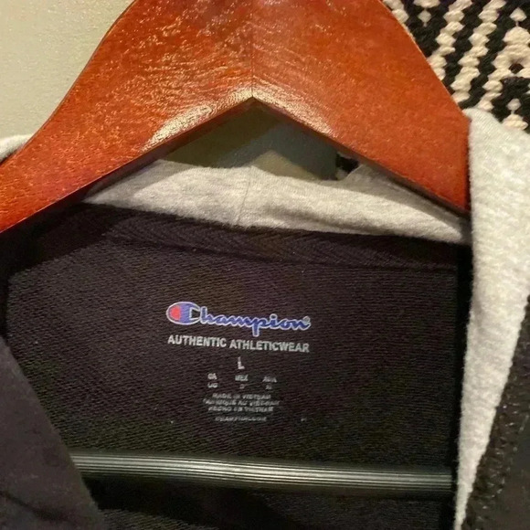 CHAMPION MENS PULLOVER QUARTER ZIP HOODIE SIZE L - Picture 3 of 5